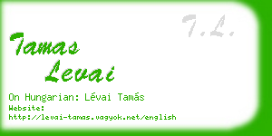 tamas levai business card